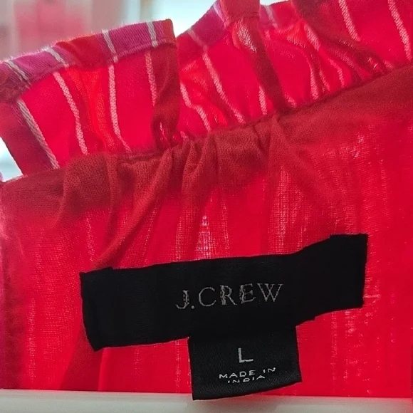J. Crew Red Pleated Maxi Sundress - Picture 3 of 5